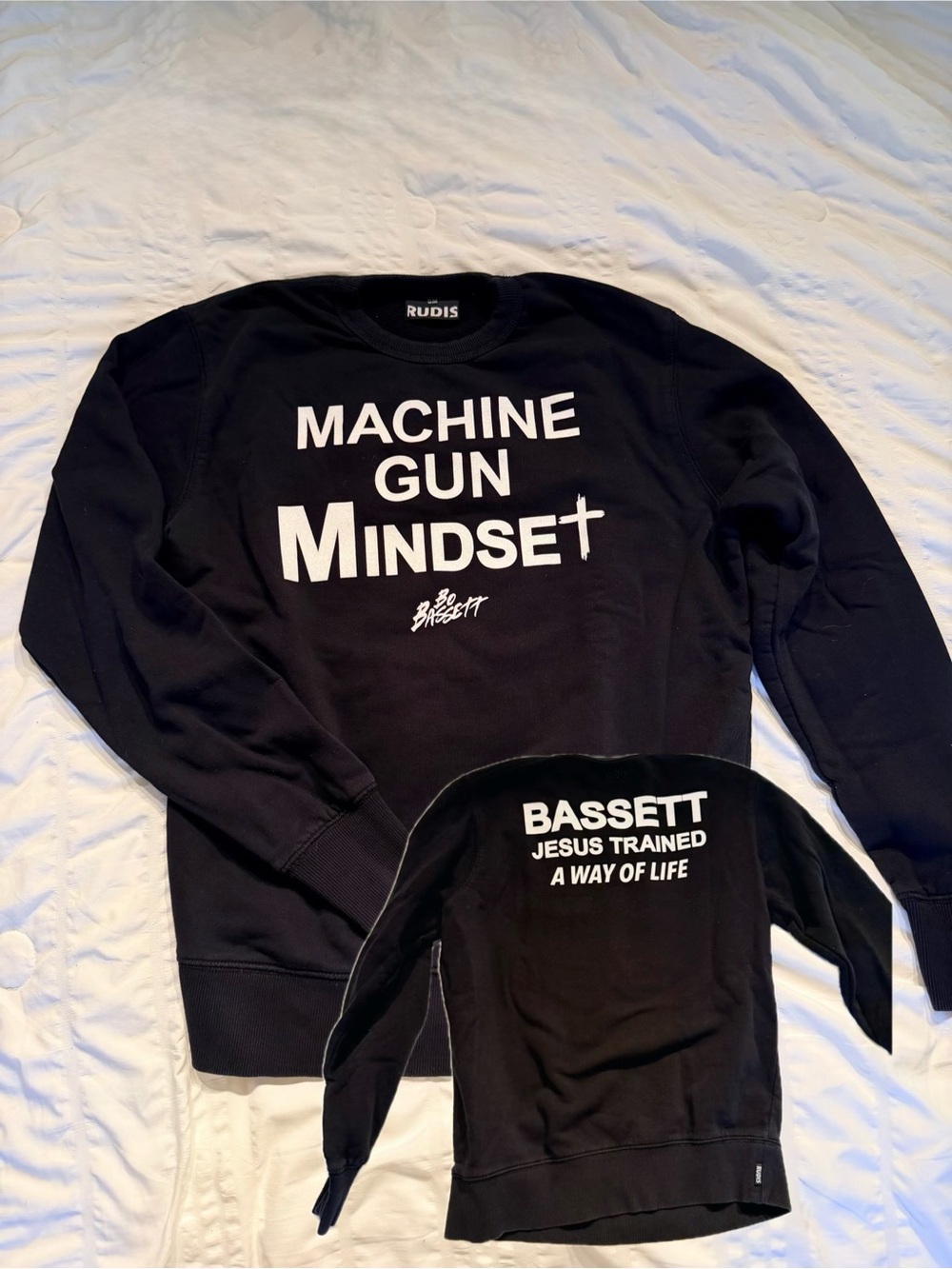 Rudis Machine Gun Mindset Crewneck Sweatshirt - Black
